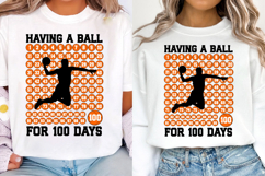 Basketball 100 Days Of School SVG PNG , 100 Days of school Product Image 3