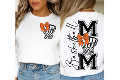 Basketball Mom SVG PNG, Coquette Bow Basketball Mom Product Image 3