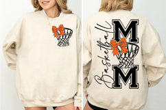 Basketball Mom SVG PNG, Coquette Bow Basketball Mom Product Image 2