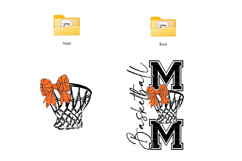 Basketball Mom SVG PNG, Coquette Bow Basketball Mom Product Image 4