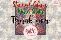 Stained Glass Merry Santa 14 PNGs Christmas Sublimation Product Image 10