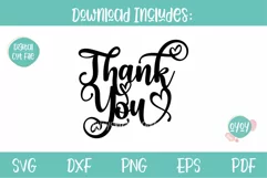 Thank You Cake Topper SVG, Thank You SVG for Wedding Sign, teacher appreciation, nurse appreciation