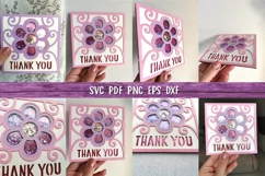 Thank You Card SVG | Thank You Confetti Shaker Card Template Product Image 8