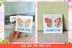 Thank You Confetti Shaker Card, Thank You Card SVG Product Image 17