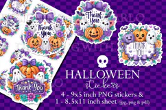 Halloween Stickers, Halloween Thank You Stickers, Business 2 Product Image 1