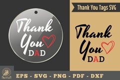 Thank You Dad, Thank You Tags SVG Product Image 1