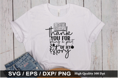 Thank you for being a part of my story SVG - Teacher Design Product Image 1