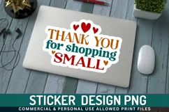 Thank You For Shopping Stickers PNG Product Image 1