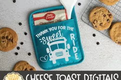 School Bus Driver Quote on Oven Mitt Mockup for Pinterest
