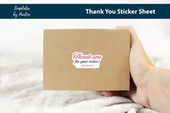 Thank you for your order print and cut sticker SVG