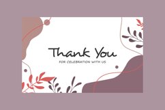 Thank you greeting card modern and abstract Product Image 1