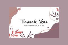 Thank you greeting card modern and abstract Product Image 2