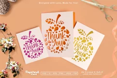 Thank You greeting card template