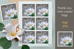 Thank you mini postcard/tag template Product Image 1