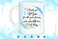 Mothers Day sublimation png, mom quotes svg, mug designs png Product Image 1