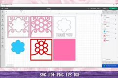Thank You Card SVG | Thank You Confetti Shaker Card Template Product Image 4