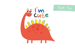 Cute Dinosaurs Childish Print Design Product Image 8
