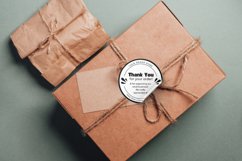 Black and White Customizable Sticker Canva Template Product Image 3