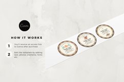 Vintage Thank you sticker for Small Business Canva Template Product Image 2