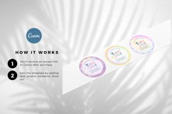 Pastel Gradient Thank you Sticker Canva Template Product Image 2