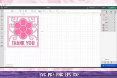 Thank You Card SVG | Thank You Confetti Shaker Card Template Product Image 3