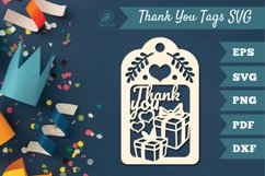 Thank You Tags SVG, Birthday Tags Product Image 1