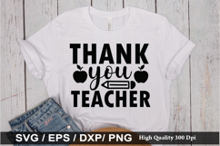 Thank you teacher SVG - Teacher Design Product Image 1