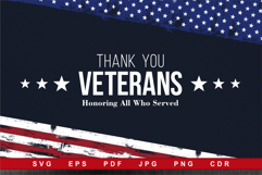 Background Thank You Veterans Honoring All Who Served Product Image 1