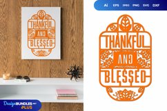 Thankful and Blessed Papercut Product Image 1