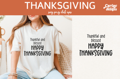 Thankful and Blessed SVG