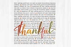 Thankful Autumn Typography Quote PNG Design Product Image 1