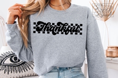 Thankful SVG PNG - Cute Fall Thanksgiving Retro Blessed Product Image 1