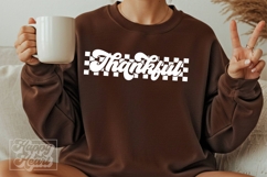 Thankful SVG PNG - Cute Fall Thanksgiving Retro Blessed Product Image 4