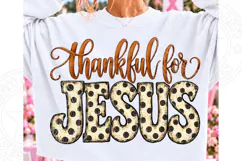 Thankful for Jesus Polka Dot PNG Product Image 1