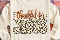 Thankful for Jesus Polka Dot PNG Product Image 4