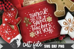 Thankful for Sweet Teachers Like You SVG, Teacher SVG Product Image 1