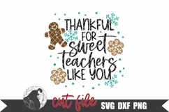 Thankful for Sweet Teachers Like You SVG, Teacher SVG Product Image 2