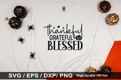 Thankful grateful blessed SVG - Halloween Design Product Image 1