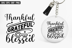 Thankful grateful blessed SVG - Keychain Design Product Image 1