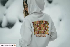 Thankful Nurse SVG Fall Thanksgiving SVG T-shirt Design Product Image 2