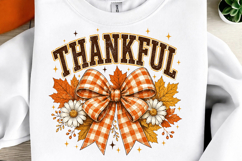 Thankful Png, Coquette Fall Png Product Image 1