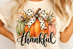 Thankful Pumpkin PNG, Funny Thanksgiving PNG, Thanksgiving Product Image 4