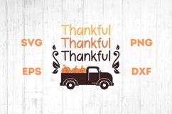 Thankful pumpkin Truck SVG Product Image 1