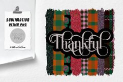 Thankful Brush Sublimation. Fall Brushstrokes print Product Image 1