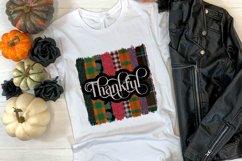 Thankful Brush Sublimation. Fall Brushstrokes print Product Image 2