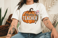Thankful Teacher PNG, School Thanksgiving Design Product Image 3