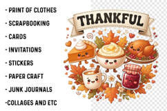 Thankful Thanksgiving Dinner PNG Product Image 4