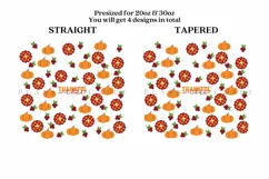 Thankful & Blessed Skinny Tumbler Sublimation Wrap SVG Product Image 3