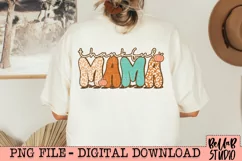 Thankful Mama PNG Design, Retro Thanksgiving PNG Product Image 1