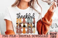 Thankful Mama Vintage Sunflowers PNG Design Product Image 1